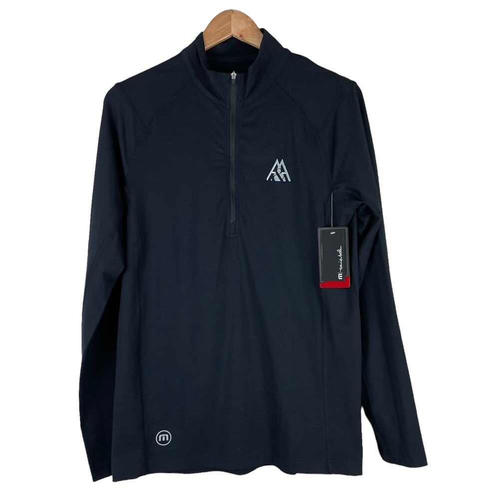 Travis Mathew NWT Prestige Pure Performance Half Zip Pullover Chest Logo Size S